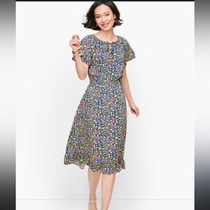 Talbots Floral Print Dress